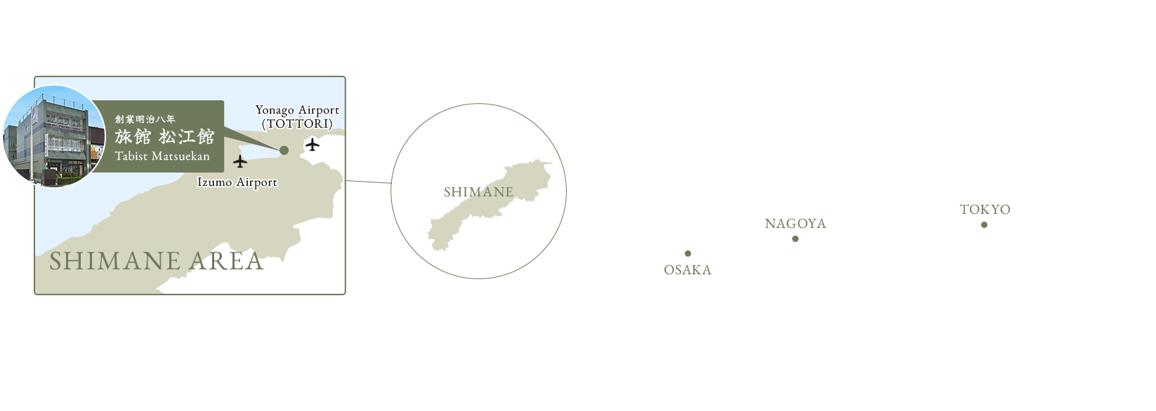 시마네현 지도